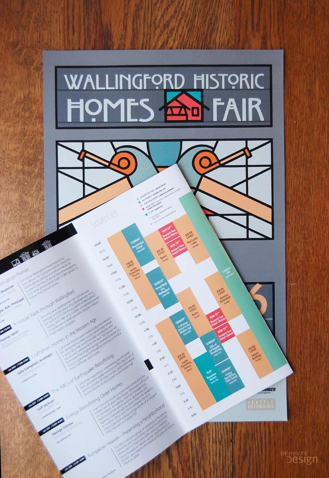 2019 Historic Homes Fair poster and program interior
