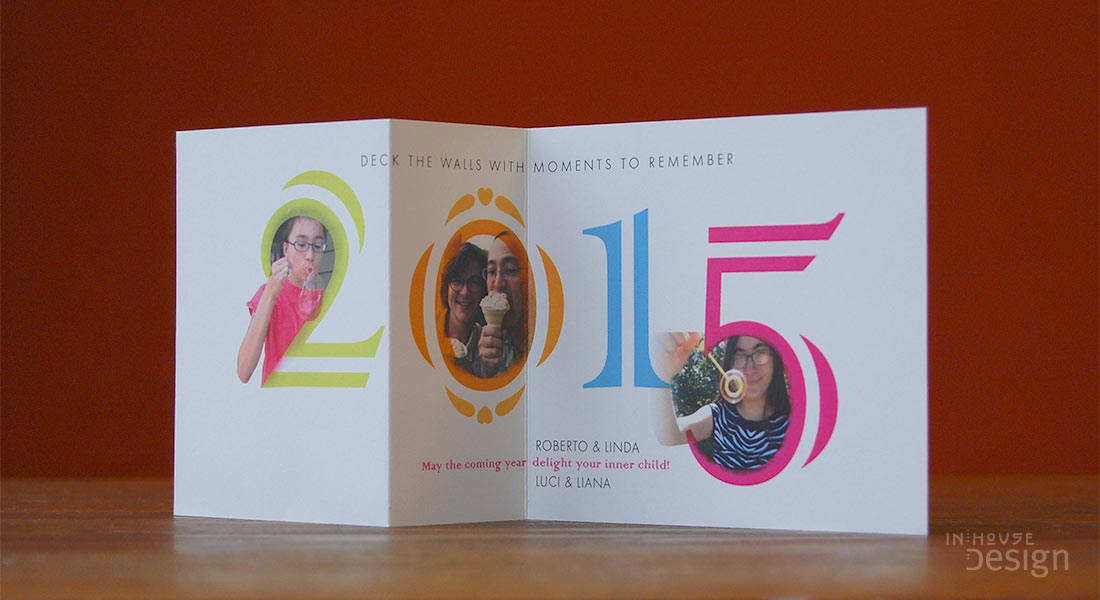 Image of 2015 New Year card interior