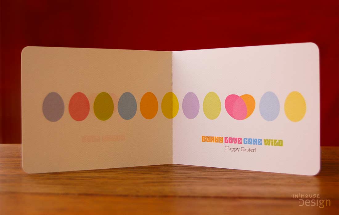 Image of Easter card interior