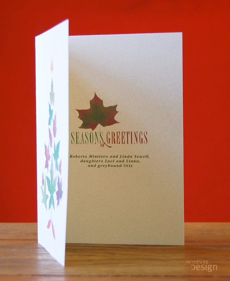 Image of Holiday Card nature theme interior