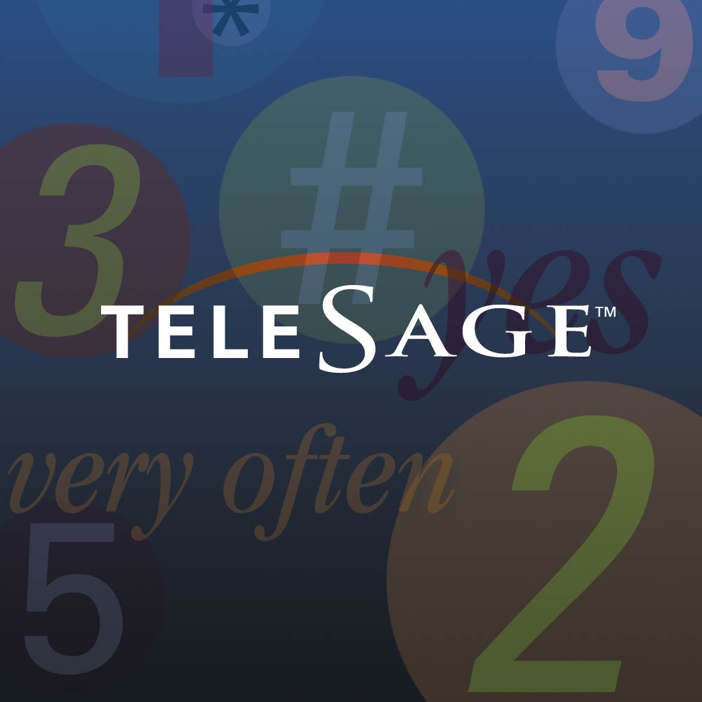 Image of TeleSage logo and collage